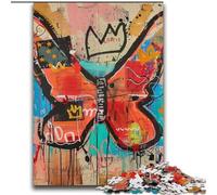 Basquiat Style Butterfly Adult Jigsaws 2000 Pieces Difficult, for Age 14+ Game Wall Decoration Unique Gifts for Birthday And Christmas (70x100cm)