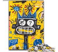 Basquiat-style Child Jigsaw Puzzles for Adults, Educational Games DIY Toys with Matching Poster And Trivia Sheet for Age 14+ (26x38cm)