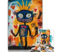 Basquiat-style Child JigsawPuzzle 1000 Pieces for Teenagers,Challenging Family Activity Games DIY Toy for Home Wall Decor Gifts (50x75cm)