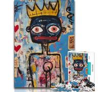 Basquiat-style Child Jigsaws 1000 Pieces for Adults,Staycation Kill Time Every Piece Is Unique - Challenging Family Fun Game (38x26cm)