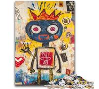 Basquiat-style Child Jigsaws Puzzles 1000 Pieces for Adults Gifts,Staycation Kill Time Every Piece Is Unique - Challenging Family Fun Game (38x52cm)