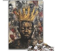 Basquiat-style Crown Adult Jigsaw Puzzles 2000 Pieces, Educational Games Home Decoration Unique Home Decor And Gifts (70x100cm)
