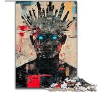Basquiat-style Crown Jigsaw Puzzles for Adults 1000 Piece, for And 14 Years And over Brainteaser Family Games Christmas Birthday Gifts (50x75cm)