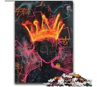 Basquiat-style Crown Jigsaw Puzzles for Teenagers 2000 Pieces, Educational Games Home Decoration Suitable for Desktop Decoration (70x100cm)