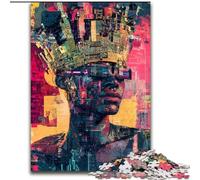 Basquiat-style Crown Puzzles for Adults Teens 1000 Pieces, for Age 14 Years And over Stress Relief Christmas Game Presents for Women (26x38cm)