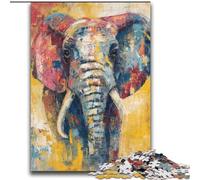 Basquiat-style Elephant Adult Jigsaw Puzzles 2000 Pieces, Family Game Stress Reliever Difficult Challenge Great Gifts And Toys (70x100cm)