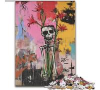 Basquiat-style Flowers And Skulls 1000 Pieces Jigsaw Puzzles For Teens And Adults, Family Entertainment Toys Is Ideal As A Gift for The Whole Family (50x75cm)