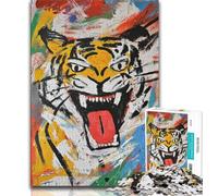Basquiat Style Jigsaw Puzzles 1000 Pieces for Adults Teens,Toys Educational Games Stress Relieving Great Gifts And Toys (38x26cm)