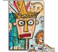 Basquiat-style Jigsaw Puzzles for Adults 2000, Learning Educational Toys Family Games with Matching Poster And Trivia Sheet (70x100cm)