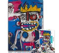 Basquiat-style Jigsaw Puzzles for Adults Teenagers Jigsaws Puzzle,for Educational Game Challenge Toy Unique Home Decor And Gifts (50x75cm)