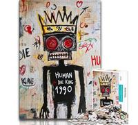 Basquiat-style Jigsaw Puzzles for Teenagers 1000 Jigsaws,Learning Educational Toys Family Games Unique Birthday And Gifts (50x75cm)
