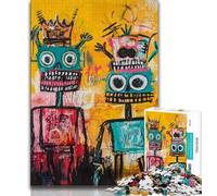 Basquiat-style Jigsaw Puzzles for Teenagers 1000 Jigsaws,Toys Educational Games Stress Relieving Suitable for Desktop Decoration (50x75cm)