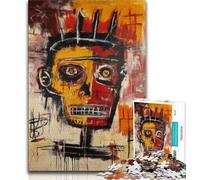 Basquiat Style JigsawPuzzle 1000 Pieces for Adults,Learning Educational Toys Family Games with Matching Poster And Trivia Sheet 38x26cm