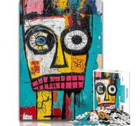 Basquiat Style JigsawPuzzle 1000 Pieces for Adults,Learning Educational Toys Family Games with Matching Poster And Trivia Sheet 38x26cm