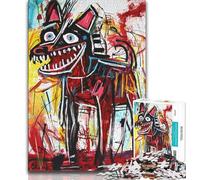 Basquiat Style Jigsaws Puzzles 1000 Pieces for Adults Gifts,Staycation Kill Time Every Piece Is Unique - Challenging Family Fun Game 50x75cm