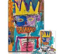 Basquiat-style King Skull JigsawPuzzle 1000 Pieces for Teenagers,Challenging To Complete But Fun And Humorous Birthday Present,Gifts,Wall Art (38x26cm)