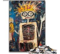 Basquiat-style King Skull Puzzles for Adults Teens 1000 Pieces, Help The Brain Exercise Addictive Toys to Cultivate Patience Unique Challenge Game (50x75cm)