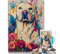 Basquiat-style Labrador JigsawPuzzle 1000 Pieces for Adults,Family Game Stress Reliever Difficult Challenge Great Gifts And Toys (38x26cm)