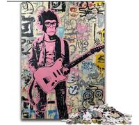 Basquiat Style Monkey 1000 Pieces Jigsaw Puzzle for Adults& Teens, Challenging Game And Family Play Artists Collection, Fine Art for Age 14 Years Up (26x38cm)