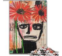 Basquiat-style Poppy Skull 1000 Pieces Jigsaw Puzzle For Adults Teens, Toys Educational Games Stress Relieving Unique Birthday And Gifts (50x75cm)