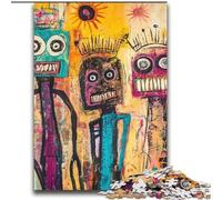 Basquiat-style Puzzles for Adults Teens 2000pc Puzzle, Challenging Game And Family Play with Matching Poster And Trivia Sheet (70x100cm)