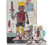 Basquiat-style Robot 1000 Pieces Jigsaw Puzzle for Adults& Teens,Toys Educational Games Stress Relieving Suitable for Desktop Decoration (50x75cm)