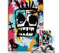 Basquiat-style Robot 1000 Pieces Jigsaw Puzzles For Teens And Adults,Toys Educational Games Stress Relieving Great Gifts And Toys 38x26cm