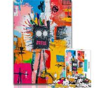 Basquiat-style Robot Jigsaw Puzzles for Adults 1000 Piece Puzzle,Family Game Stress Reliever Difficult Challenge Artists Collection,Fine Art 50x75cm