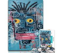 Basquiat-style Robot Jigsaw Puzzles for Teenagers 1000 Jigsaws,Help The Brain Exercise Addictive Toys to Cultivate Patience Unique Challenge Game 50x75cm