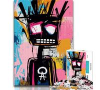 Basquiat-style Robot Jigsaws 1000 Pieces for Adults,Staycation Kill Time Every Piece Is Unique - Challenging Family Fun Game (75x50cm)