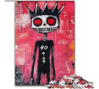Basquiat-style Skeleton King 1000 Piece Jigsaw Puzzle for Adults And Teenagers, Toys Educational Games Stress Relieving Wishlist with Santa Claus (26x38cm)
