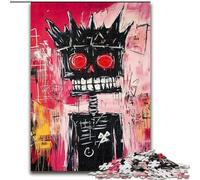 Basquiat-style Skeleton King 1000 Pieces Jigsaw Puzzle For Adults Teens, Suitable for Ages 14 And Up Wall Decoration Christmas Birthday Gift (50x75cm)