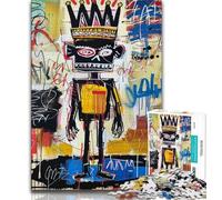 Basquiat-style Skull Crown 1000 Pieces Jigsaw Puzzle For Adults Teens,Learning Educational Toy for Is Ideal As A Gift for The Whole Family (38x26cm)