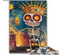 Basquiat-style Skull Crown 2000 Piece Jigsaw Puzzles for Adults, Family Entertainment Toys Is Ideal As A Gift for The Whole Family (70x100cm)