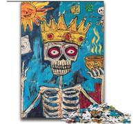 Basquiat-style Skull Crown Adult Jigsaws 2000 Piece, Help The Brain Exercise Addictive Toys to Cultivate Patience Unique Challenge Game (70x100cm)