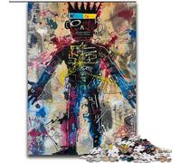 Basquiat-style Skull Crown Adult Puzzles 1000 Pieces, Challenging Game And Family Play Artists Collection, Fine Art for Age 14 Years Up (50x75cm)