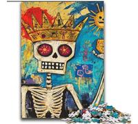 Basquiat-style Skull Crown Puzzles for Adults Teens 2000pc Puzzle, Challenging Game And Family Play Birthday Present, Gifts, Wall Art (70x100cm)