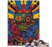 Basquiat-style Skull Crown Puzzles for Teenagers 1000 Pieces,Help The Brain Exercise Addictive Toys to Cultivate Patience Suitable for Couples (50x75cm)