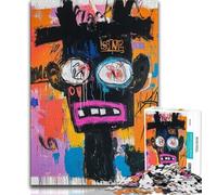 Basquiat-style Skull JigsawPuzzle 1000 Pieces for Adults,Family Game Stress Reliever Difficult Challenge Secret Santa Gifts (75x50cm)