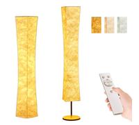 BASRAE Remote Floor Lamp,60in Modern LED Standing Lamp for Living Room Bedroom,Soft Design,3000K-6000K,White Floor Light with Fabric Shade,Home Deco Dimmable Corner Lights Standard Lamps