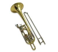 Bass B Flat Trombone Professional Brass Lacquer Gold Body Trombone Brass Instrument With Accessories Trombone for Beginner