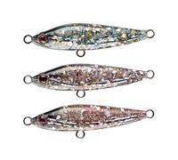 Bass Bait, 3 Pieces Glitter Fish Blinker Bait - For Freshwater and Saltwater | For Freshwater Saltwater Rivers Lakes Coast