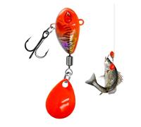 Bass Bait, Saltwater Spinner Bait with Hook, Fishing Accessories for Freshwater Fishing on Shores, Rivers, and Boat for Outdoor Activities