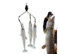 Bass Bait | Swimbait Soft Flexible Multipurpose - Realistic Fishing Lure with T-Tail | For Deep & Brackish Water, Trout, Crappie, Pike, Boat, Surf, Pond, River, Lake