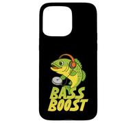 Bass Boost Funny Fishing Music Pun Fisher Case for iPhone 15 Pro Max