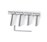 Bass Bridge String Saddle Plate Block Instrument Bass Electric Guitar Replacement Accessories Spring Screws With Wrench Electric Guitar Accessories Adjustable Bridge Saddle Musical Instrument