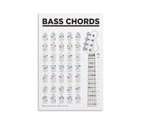 Bass Chords Chart Learn Poster Guitar Music Theory Educational Chart Poster 12x18inch(30x45cm)