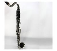 Bass Clarinet B-low Hard Bakelite Tube Silver Plated Beginner Clarinet