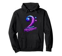 Bass Clef Deep Resonance Music Geometric Synthwave Pullover Hoodie