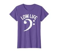 Bass Clef Low Life Music Marching Band Low Brass Bass Note T-Shirt